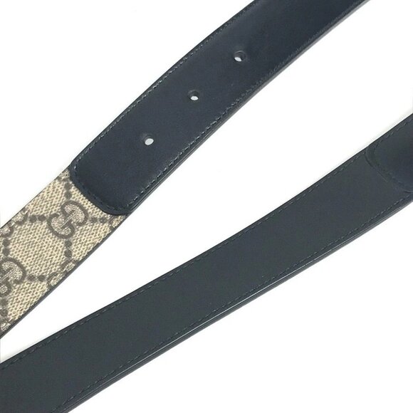GUCCI 625839 GG Supreme double G slim belt Logo Buckle Accessories belt - Picture 8 of 14